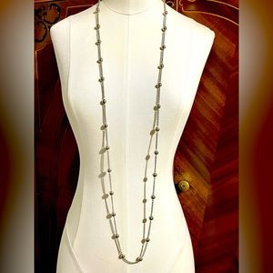 Long Silver Necklace